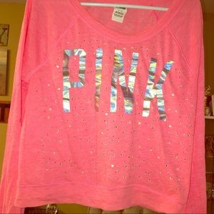 Pink Victoria’s Secret long sleeved blouse